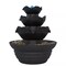 Tabletop Electric Water Fountain 3 Tier Cascading Indoor Waterfall w/ LED Light